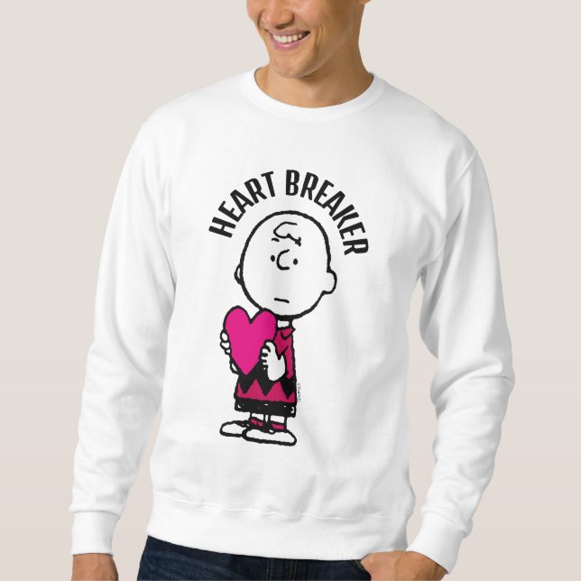 Erdnüsse | Valentinstag | Herz Charlie Brown Sweatshirt (Vorderseite)