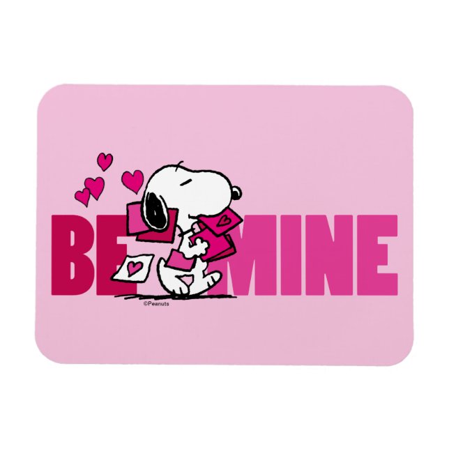 Erdnüsse | Valentinstag | Snoopy Be Mine Magnet (Horizontal)