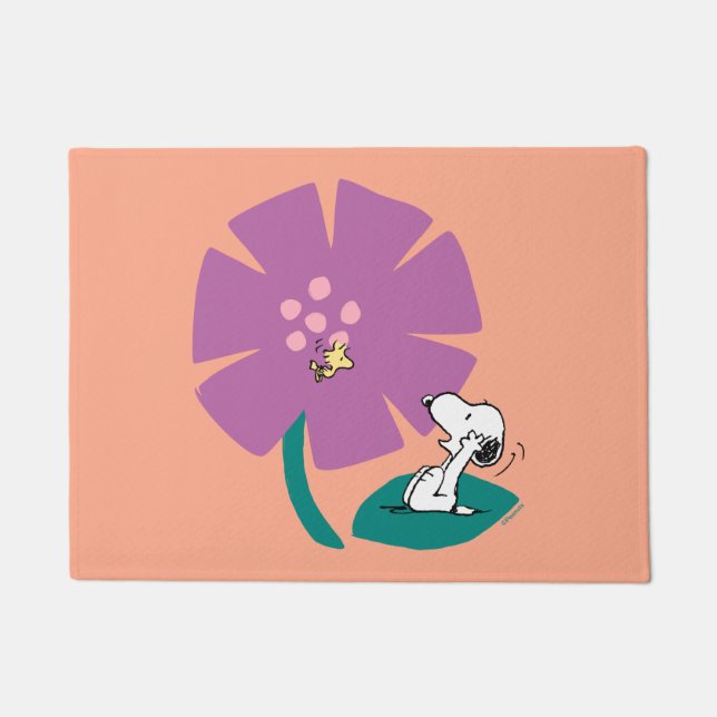 Erdnüsse | Veranschaulichung der Lila Blume der Na Fußmatte (Vorderseite)