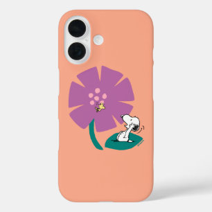 Erdnüsse Veranschaulichung der Lila Blume der Na iPhone 16 Hülle