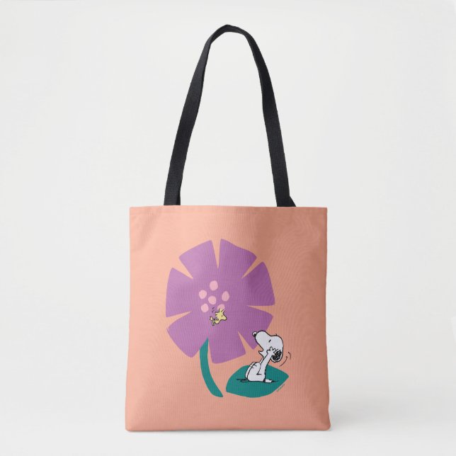 Erdnüsse | Veranschaulichung der Lila Blume der Na Tasche (Vorderseite)