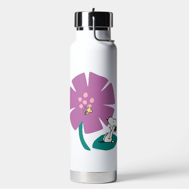 Erdnüsse | Veranschaulichung der Lila Blume der Na Trinkflasche (Links)