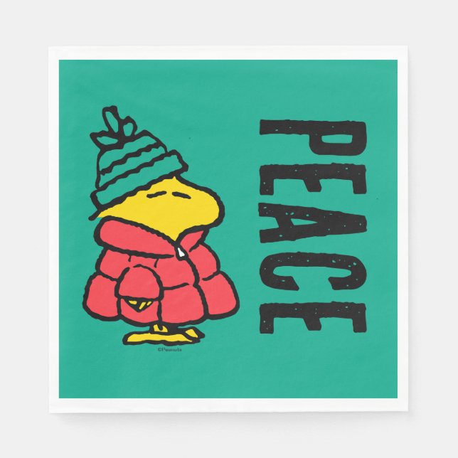 Erdnüsse | Waldpuffy Winter Jacket Serviette (Vorderseite)