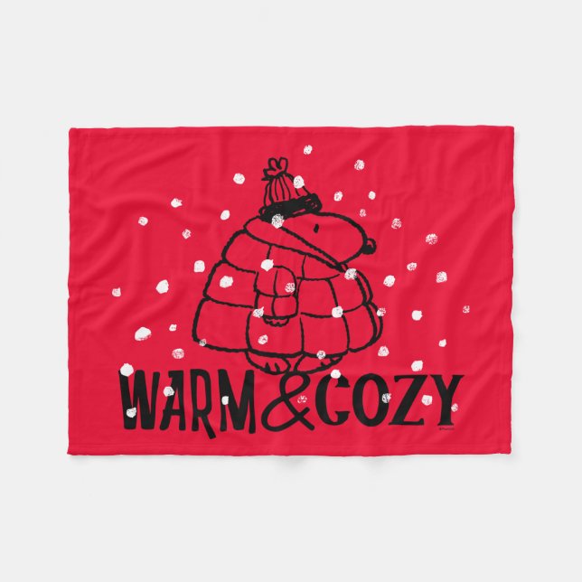 Erdnüsse | Warm & gemütlich Fleecedecke (Vorderseite (Horizontal))