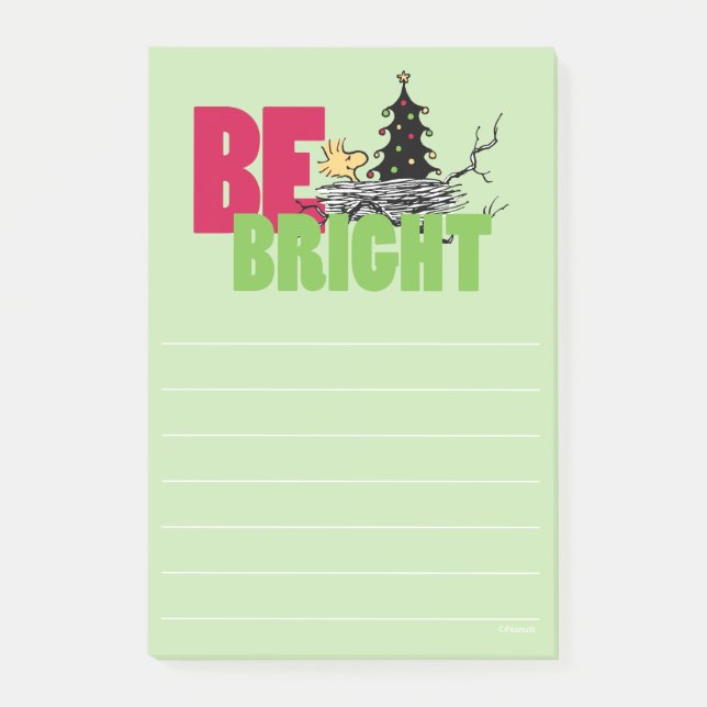 Erdnüsse | Weihnachten aus Holz ist hell Post-it Klebezettel (Vorderseite)