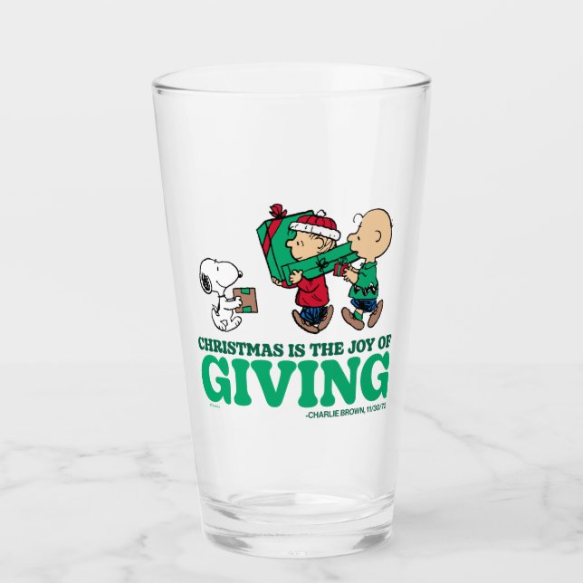 Erdnüsse | Weihnachten ist die Freude am Geben Glas (Vorderseite)