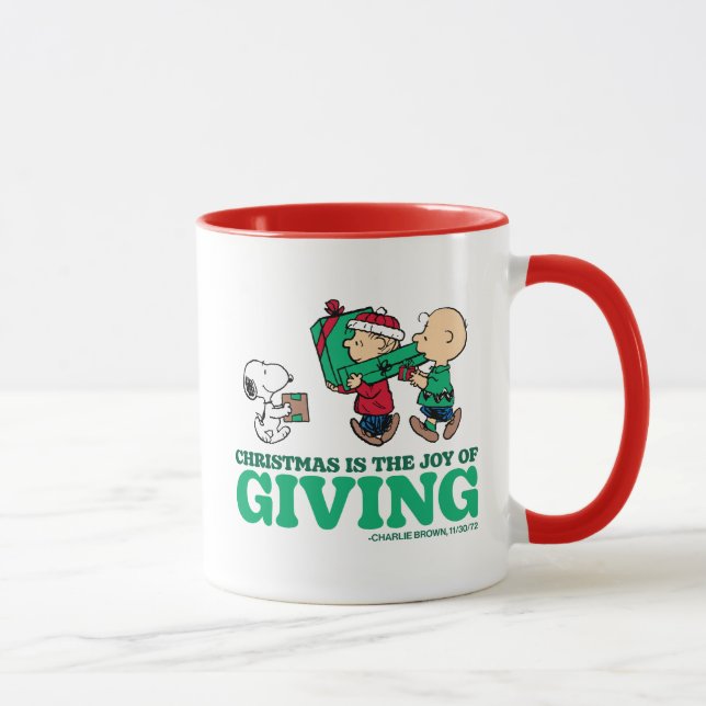 Erdnüsse | Weihnachten ist die Freude am Geben Tasse (Rechts)