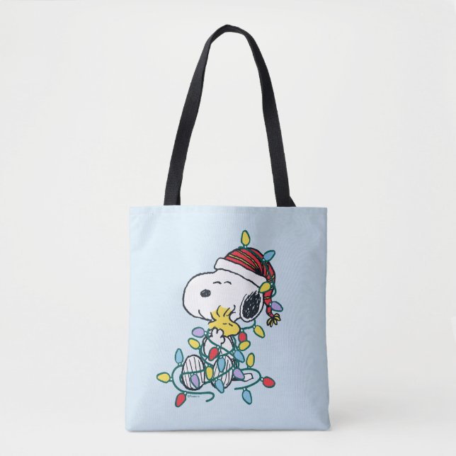 Erdnüsse | Weihnachts-Liebe und Lichter Tasche (Vorderseite)