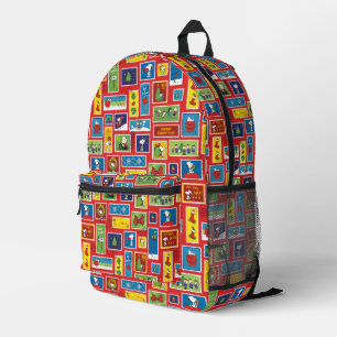 Erdnüsse   Weihnachts-Postage-Briefmarke Muster Bedruckter Rucksack