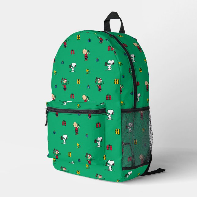 Erdnüsse | Weihnachtsgeschenk Muster Bedruckter Rucksack (Rückseitige Ecke Rechts)