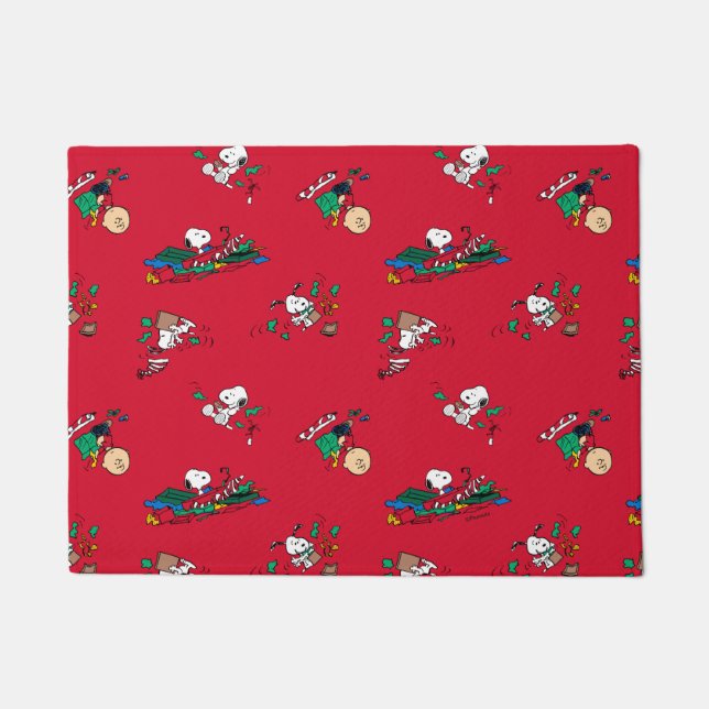 Erdnüsse | Weihnachtsgeschenkmuster Fußmatte (Vorderseite)