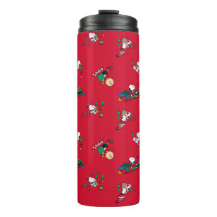 Erdnüsse Weihnachtsgeschenkmuster Thermosbecher