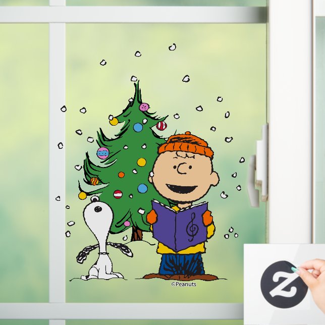 Erdnüsse | Weihnachtsverkehr Fensteraufkleber (Zuhause)