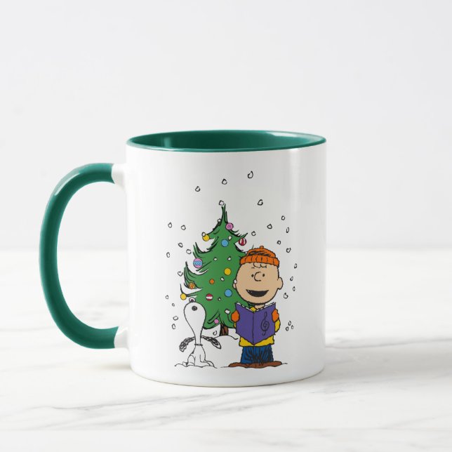 Erdnüsse | Weihnachtsverkehr Tasse (Links)