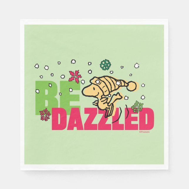 Erdnüsse | Weihnachtswald kann getanzt werden Serviette (Vorderseite)