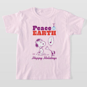 Erdnüsse   Weltfrieden Snoopy & Woodstock T-Shirt