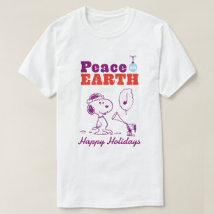 Erdnüsse   Weltfrieden Snoopy & Woodstock T-Shirt
