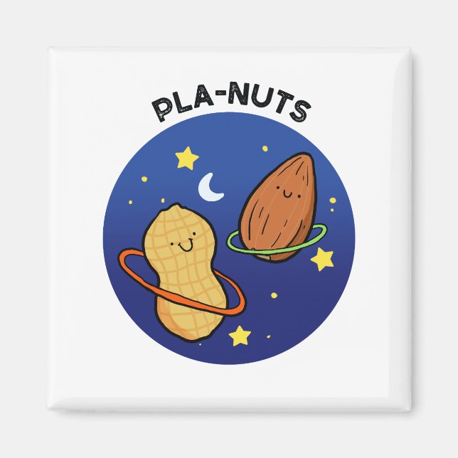 Erdnüsse Weltraumpun Magnet (Vorne)