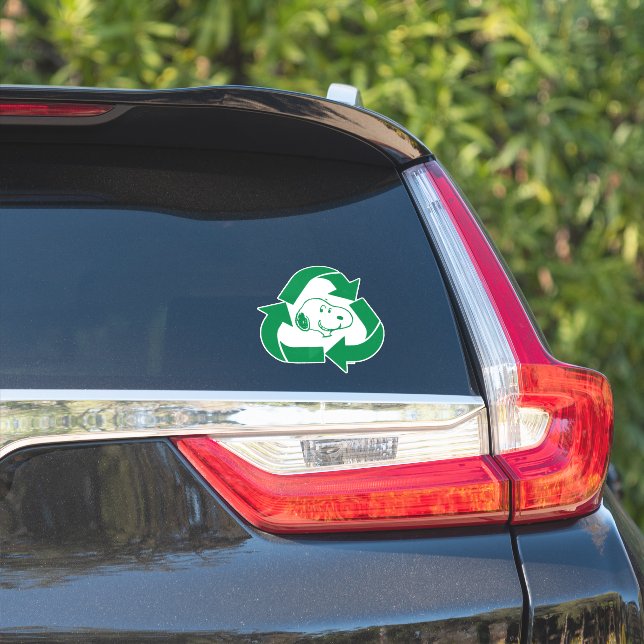 Erdnüsse | Wiederverwendung von Snoopy Gerecycelt Aufkleber (Auto Seite)