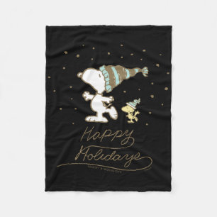 Erdnüsse Winter Eislaufen Fleecedecke