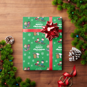 Erdnüsse   Winterrodelmuster Geschenkpapier