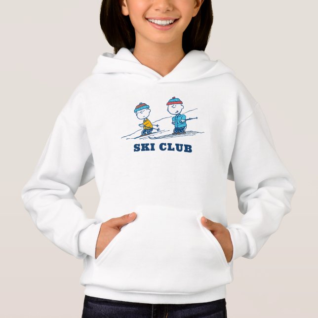 Erdnüsse | Winterskifahren auf den Pisten Hoodie (Vorderseite)