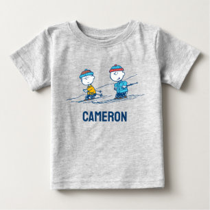 Erdnüsse   Winterskifahren auf den Pisten   Name h Baby T-shirt