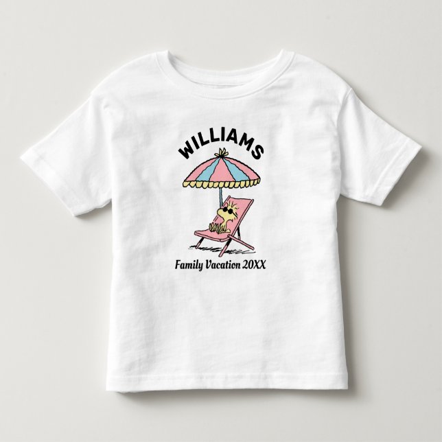 Erdnüsse | Woodstock Beach Family Urlaub Kleinkind T-shirt (Vorderseite)