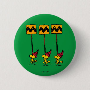 Erdnüsse Woodstock & Friends Signature März Button