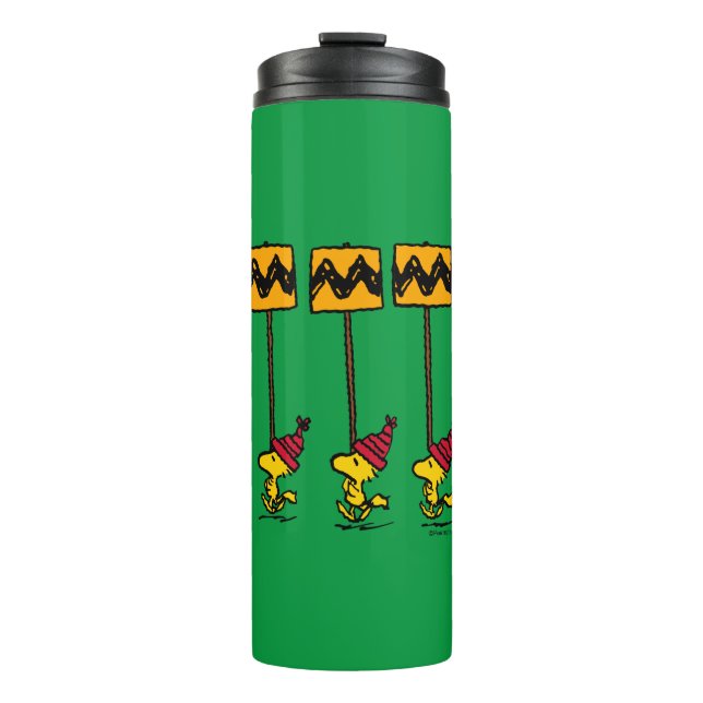 Erdnüsse | Woodstock & Friends Signature März Thermosbecher (Vorderseite)