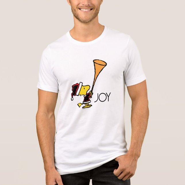 Erdnüsse | Woodstock Santa Claus Tri-Blend Shirt (Vorderseite)