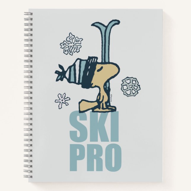 Erdnüsse | Woodstock Ski Pro Notizbuch (Vorderseite)
