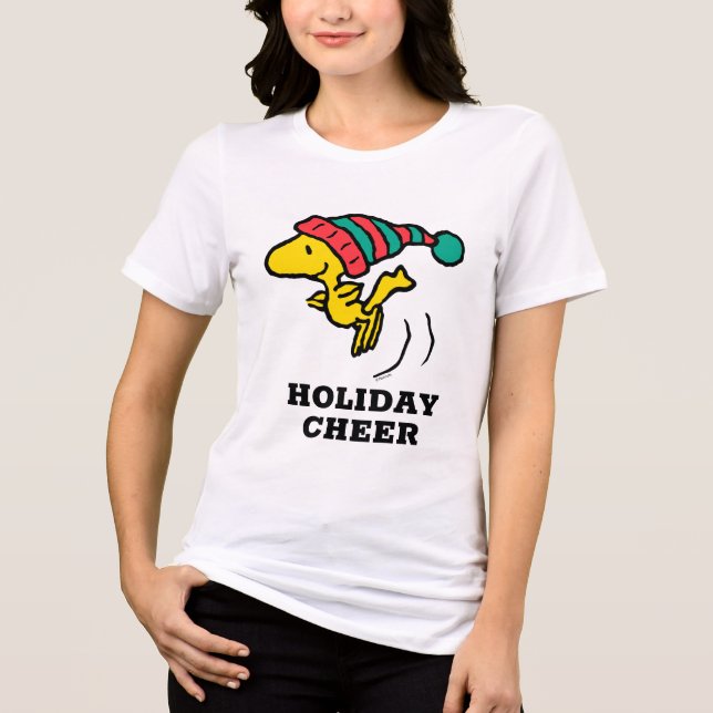 Erdnüsse | Woodstock Winter Beanie Cap Tri-Blend Shirt (Vorderseite)