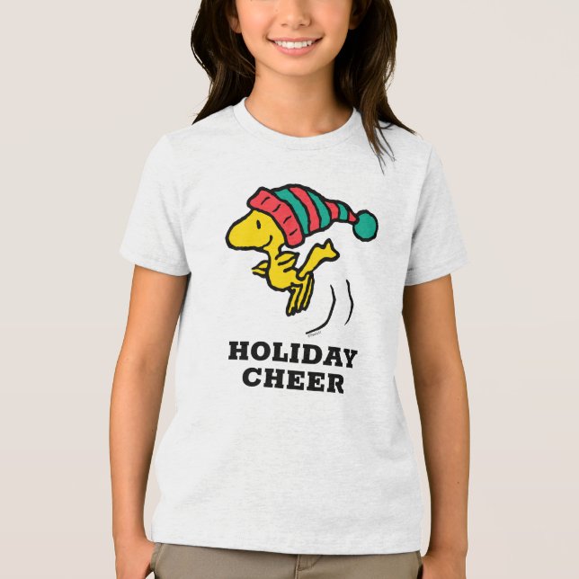 Erdnüsse | Woodstock Winter Beanie Cap Tri-Blend Shirt (Vorderseite)