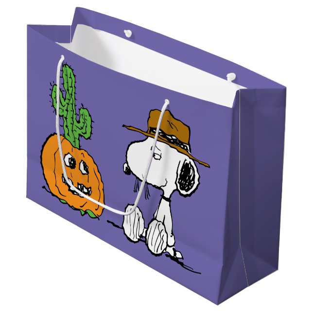 Erdnüsse | WüstenHalloween Große Geschenktüte (Vorderseite Schrägansicht)