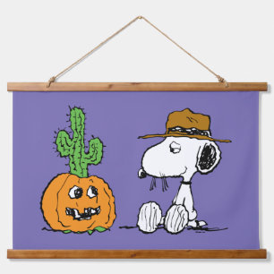 Erdnüsse WüstenHalloween Wandteppich Mit Holzrahmen