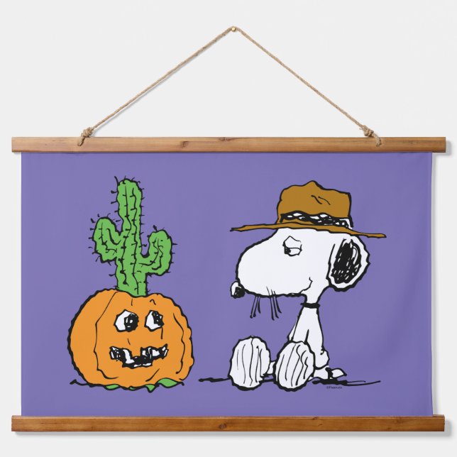 Erdnüsse | WüstenHalloween Wandteppich Mit Holzrahmen (Vorne)