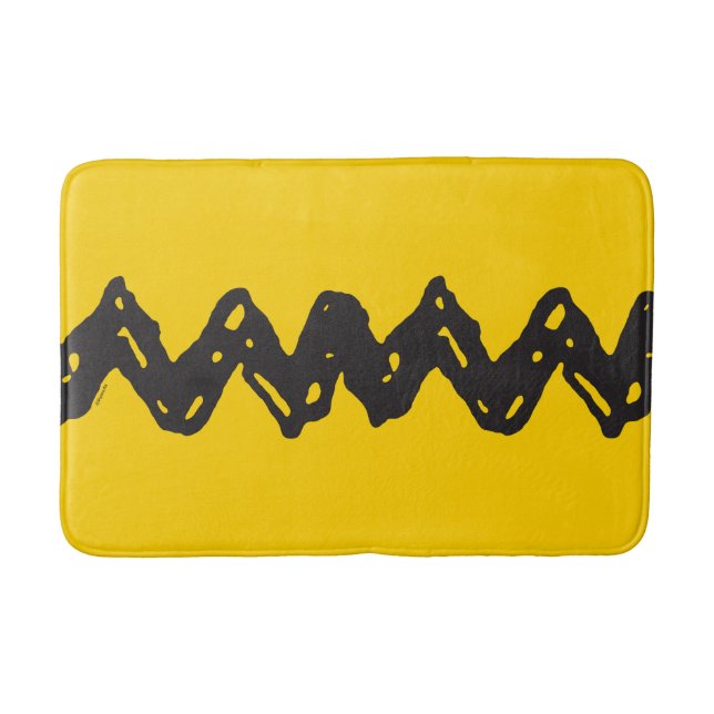 Erdnüsse | Zig-Zag-Shirt von Charlie Brown Badematte (Vorderseite)