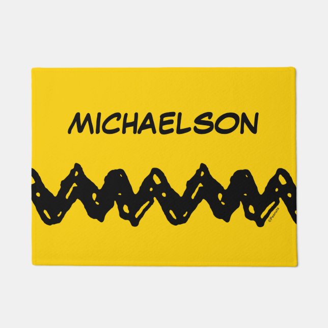 Erdnüsse | Zig-Zag-Shirt von Charlie Brown Fußmatte (Vorderseite)