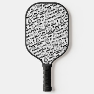 Erdnusszeichen Graffiti Muster Pickleball Schläger