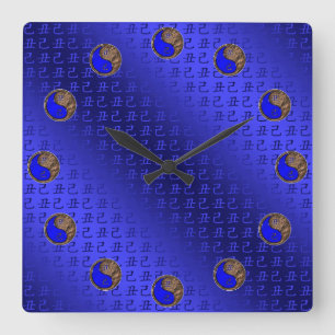 Erdochs Quadratische Wanduhr