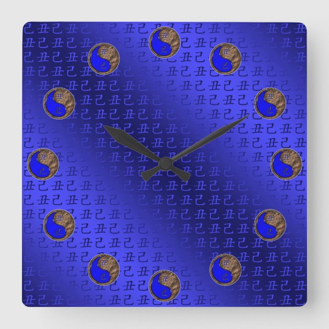 Erdochs Quadratische Wanduhr (Vorderseite)