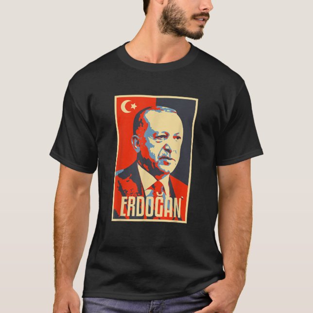 Erdogan Turkey T rkiye türkischer Präsident Heimat T-Shirt (Vorderseite)