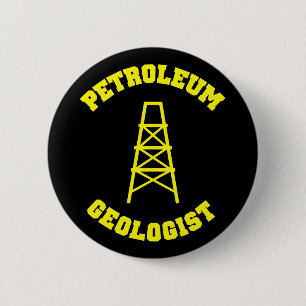 Erdöl-Geologe-Knopf Button