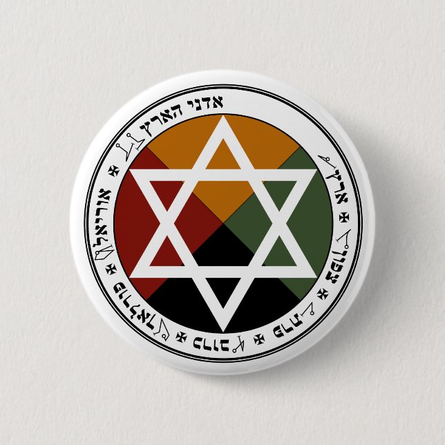 ErdPentagramm Button (Vorderseite)