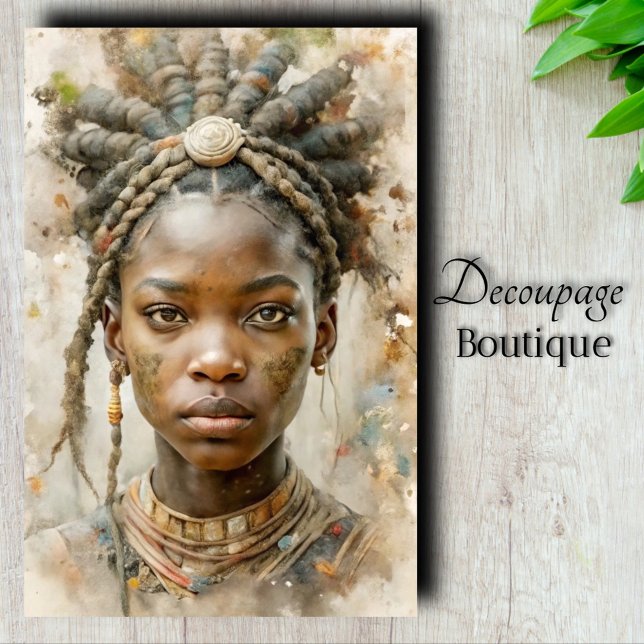 Erdprinzessin-Dekoupage Seidenpapier (Earth Princess Decoupage Tissue Paper)