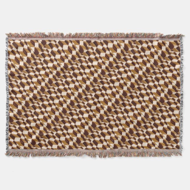Erdschatte Abstrakt geometrisches Muster Decke (Vorderseite)