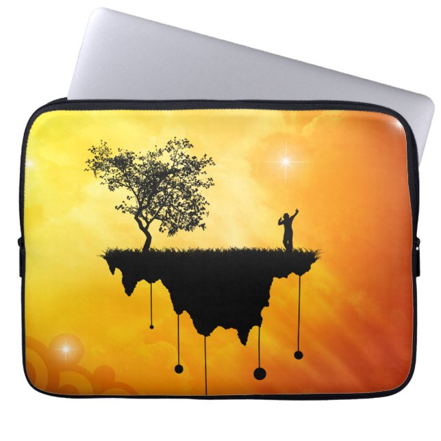 Erdscheibe Laptopschutzhülle (Vorderseite)