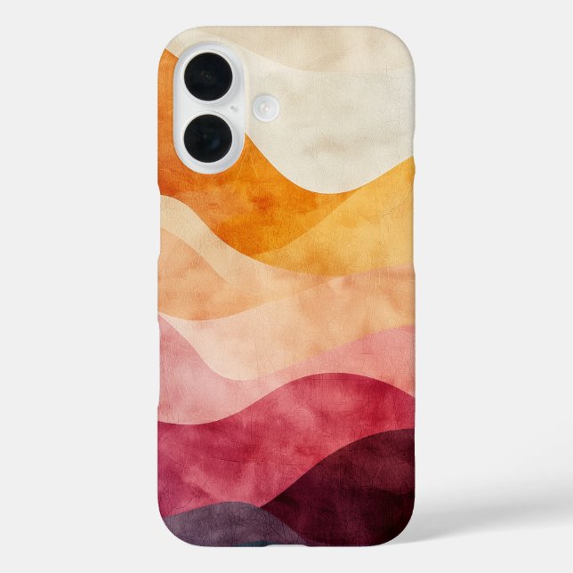 Erdschichten - Fall des Telefons iPhone 16 Hülle (Rückseite)