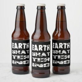 Erdschlüpfen Bierflaschenetikett